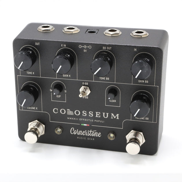 cornerstone colosseum pedal Cornerstone Colosseum LTD Schwarz Dual Overdrive Effektpedal – cream-music.shop