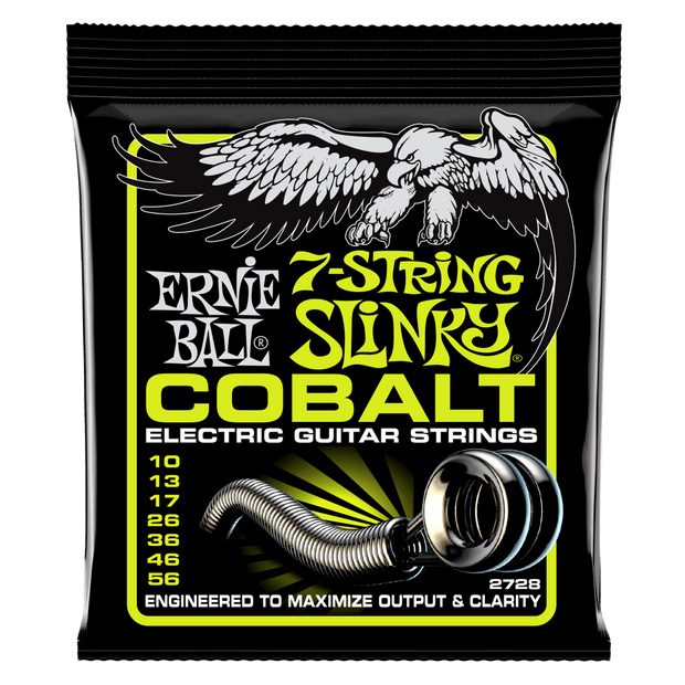 Ernie Ball 2728 Cobalt 7-String Regular Slinky 10-56 Cobalt Wound Saitensatz