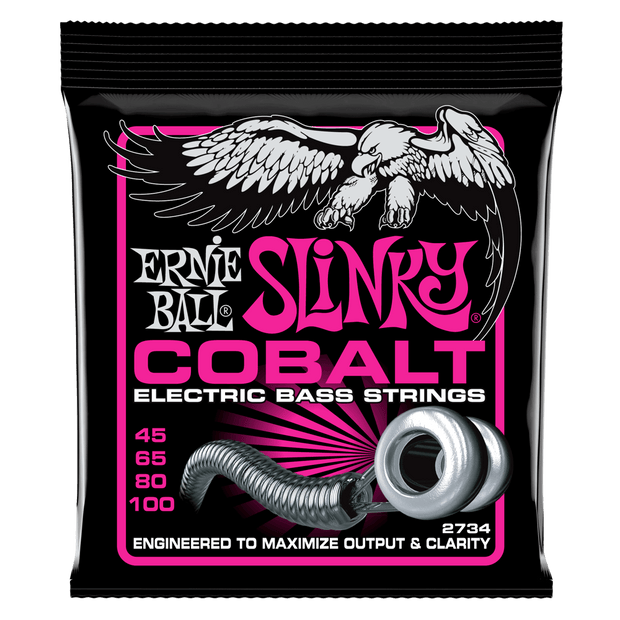 Ernie Ball 2734 Cobalt Super Slinky Bass 45-100 Cobalt Wound Saitensatz