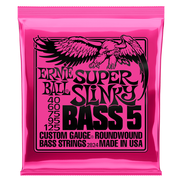 Ernie Ball 2824 Super Slinky Bass 5 40-125 Nickel plated Steel Saitensatz