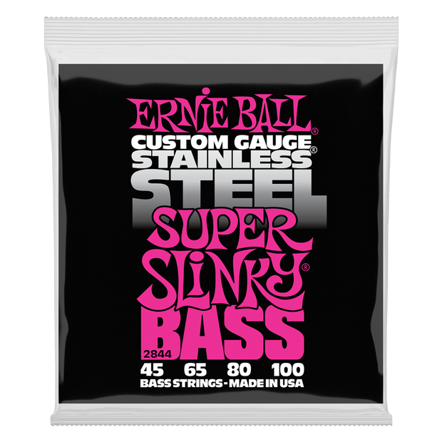 Ernie Ball 2844 Stainless Steel Super Slinky Bass 45-100 Saitensatz