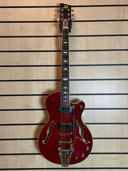 Duesenberg Starplayer TV DLX Radiator Tremola Crimson Red E-Gitarre B-Ware