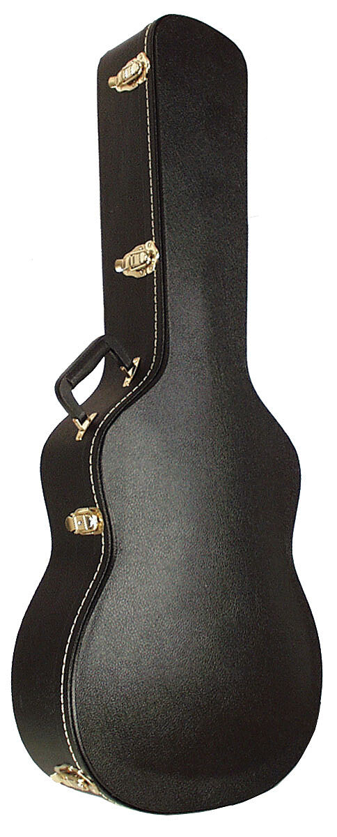 SCC 650137 Klassikgitarre 4/4 Arched Schwarz Gitarrenkoffer