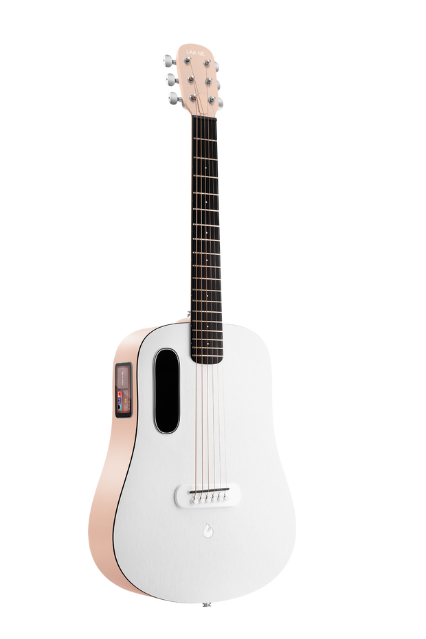 Lava Me Play 36" LP Light Peach/Frost White Westerngitarre