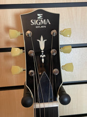 Sigma HBA-102P-BK Semi-Hollow Schwarz E-Gitarre