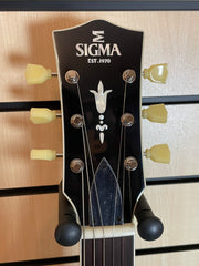 Sigma HBW-102H-DS Semi-Hollow Dark Stain E-Gitarre