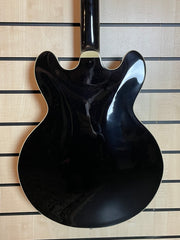 Sigma HBA-102P-BK Semi-Hollow Schwarz E-Gitarre
