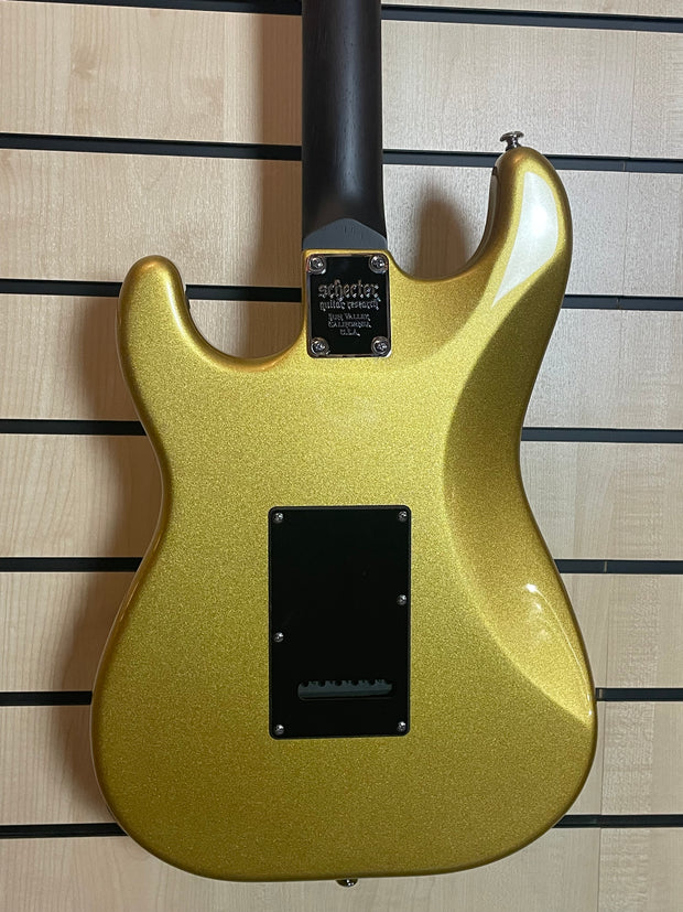 Schecter Nick Johnston 10th Anniversary Traditional HSS Atomic Saffron E-Gitarre