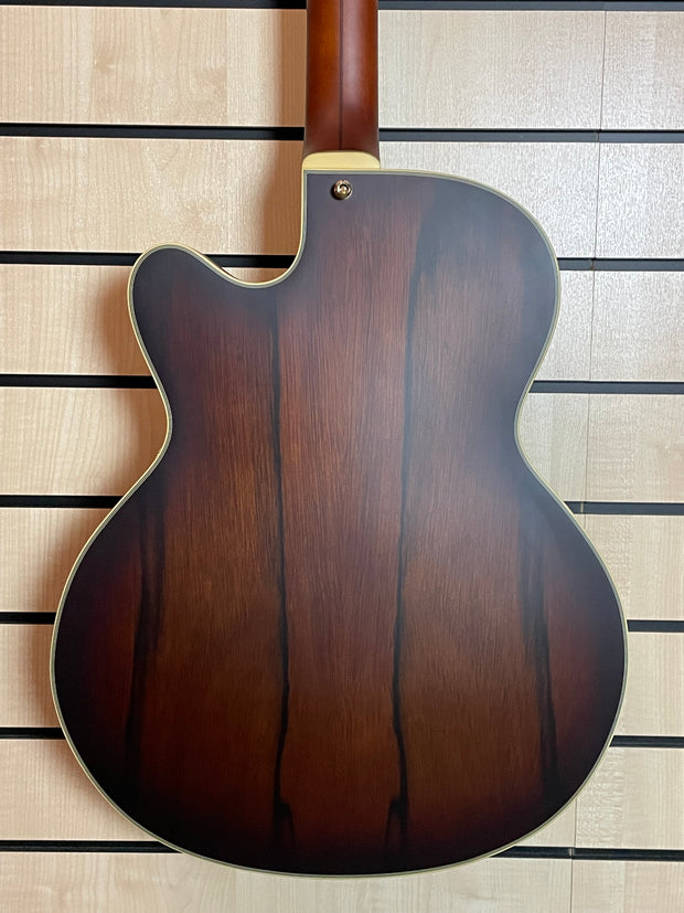 D'Angelico Deluxe 59 Satin Brown Burst E-Gitarre