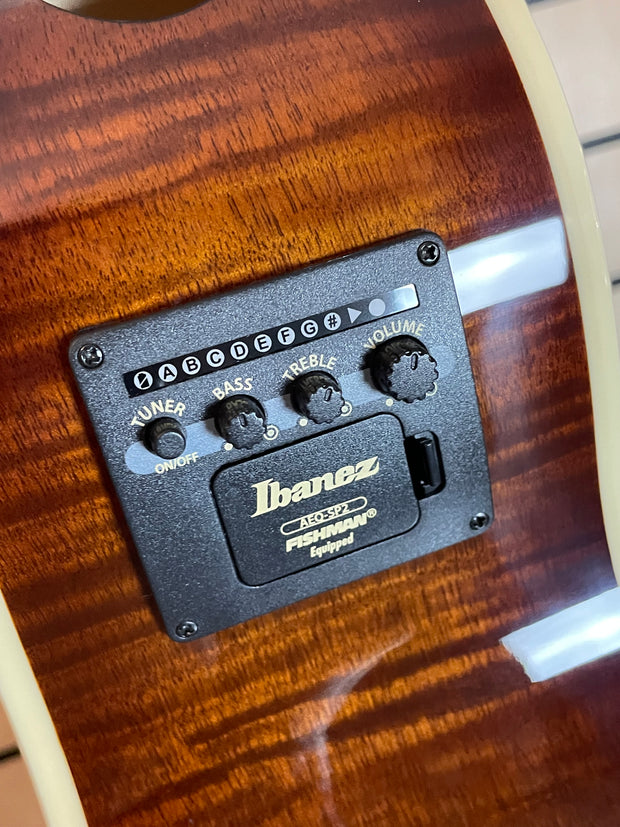 Ibanez AE3007FMH-TBH 7-Saiter Westerngitarre