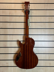 B&G Little Sister Crossroads Cut P90 5A Flamed Maple Honey Burst E-Gitarre