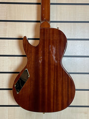 B&G Little Sister Crossroads Cut P90 5A Flamed Maple Honey Burst E-Gitarre
