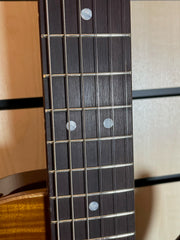 B&G Little Sister Crossroads Cut P90 5A Flamed Maple Honey Burst E-Gitarre