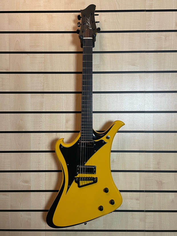 Jozsi Lak Foxywave Gelb/Schwarz E-Gitarre Handmade in Germany Vorführmodell