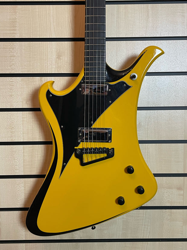 Jozsi Lak Foxywave Gelb/Schwarz E-Gitarre Handmade in Germany Vorführmodell