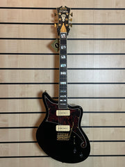D'Angelico Deluxe Bedford Solid Black E-Gitarre