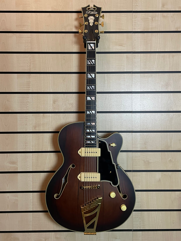 D'Angelico Deluxe 59 Satin Brown Burst E-Gitarre