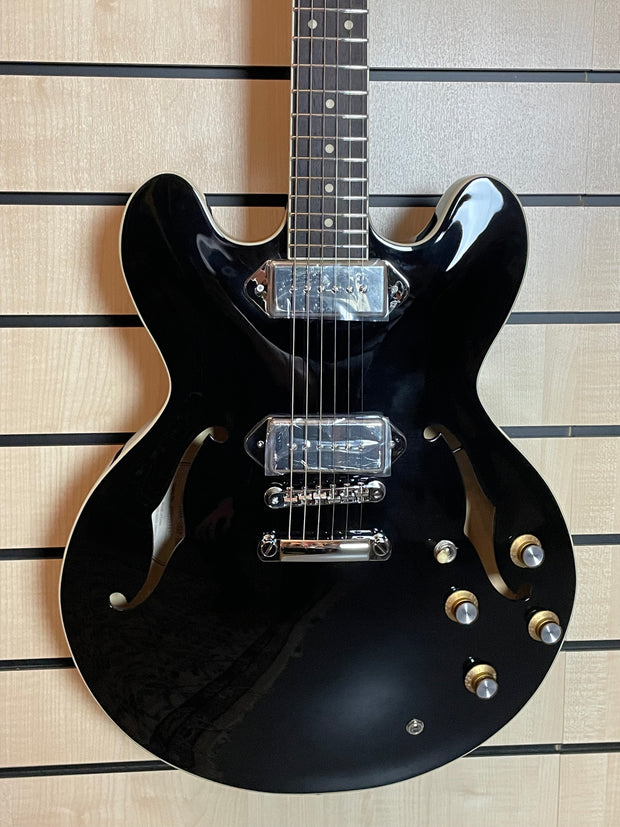 Sigma HBA-102P-BK Semi-Hollow Schwarz E-Gitarre