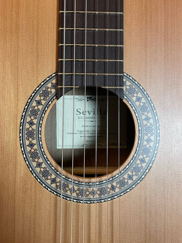 Volt Sevilla 1267 KG-6000 (7/8) Open-Pore Klassikgitarre