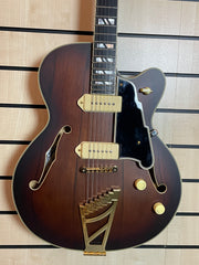 D'Angelico Deluxe 59 Satin Brown Burst E-Gitarre