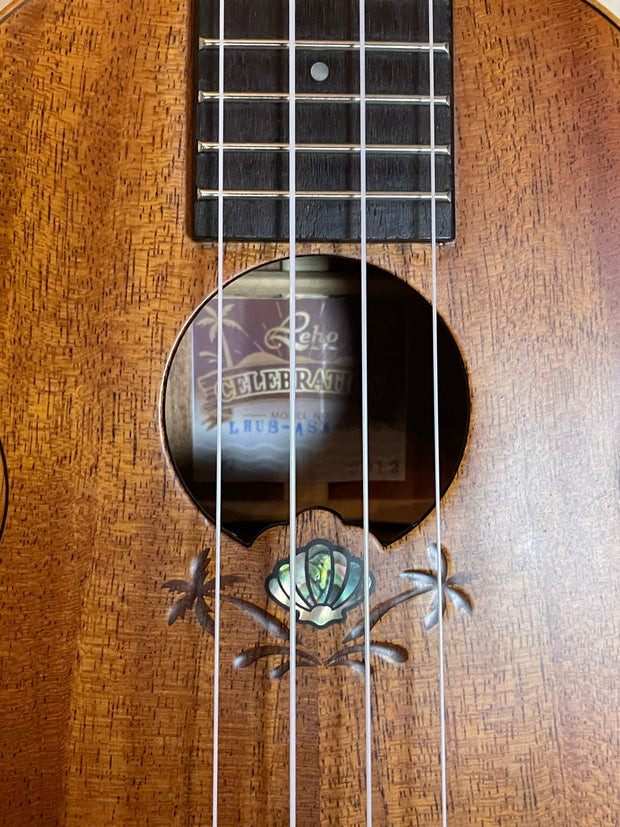 Leho LHUS-ASM-CEL 10 Years Celebration All Solid Mahagoni Sopran Ukulele