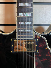 D'Angelico Excel DC Stopbar Tailpiece Solid Black E-Gitarre
