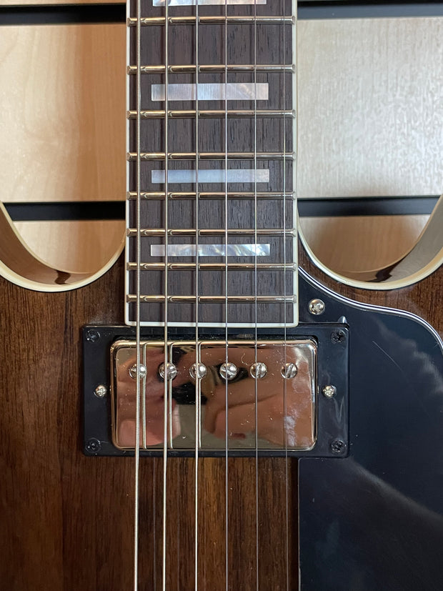 Sigma HBW-102H-DS Semi-Hollow Dark Stain E-Gitarre