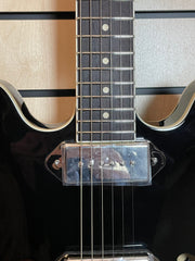 Sigma HBA-102P-BK Semi-Hollow Schwarz E-Gitarre