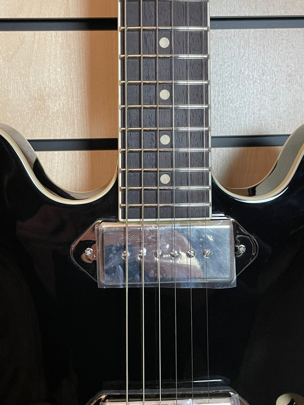 Sigma HBA-102P-BK Semi-Hollow Schwarz E-Gitarre