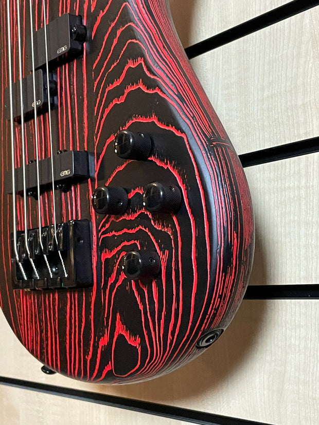 Spector NS Pulse 4 Carbon Series Cinder Red E-Bass