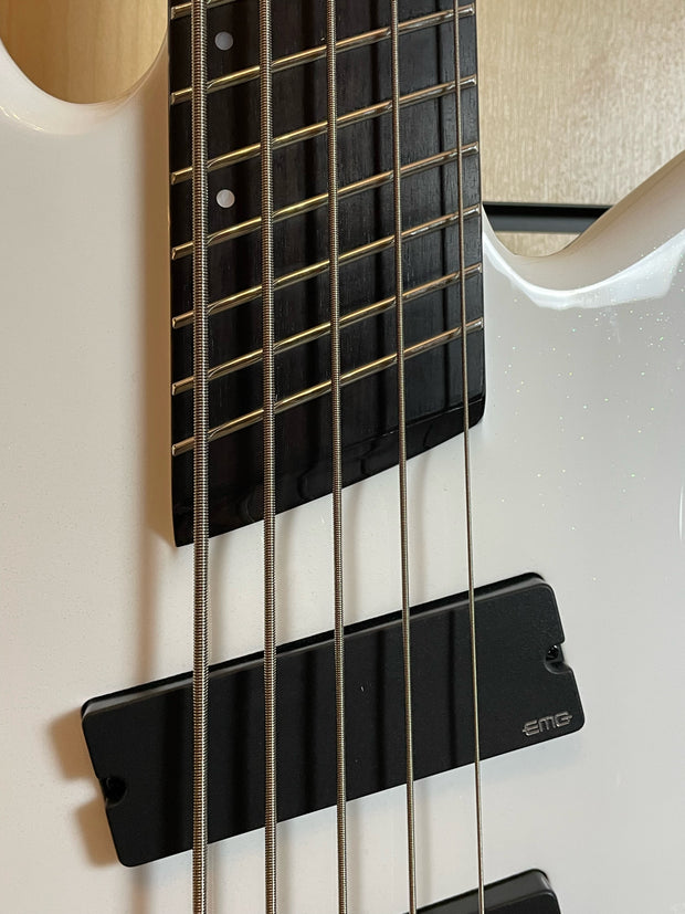 Spector NS Dimension HP 5 Multi-Scale White Sparkle Gloss E-Bass