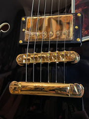 D'Angelico Excel DC Stopbar Tailpiece Solid Black E-Gitarre