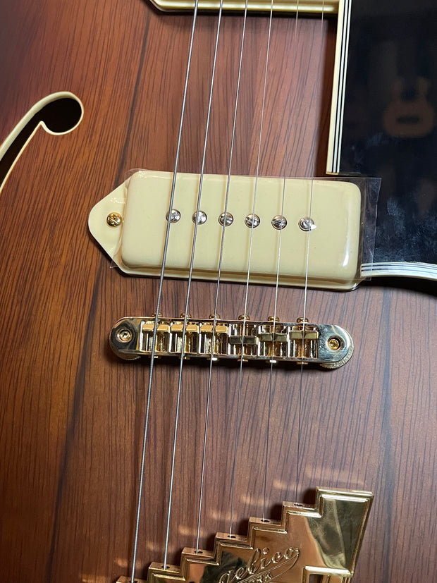 D'Angelico Deluxe 59 Satin Brown Burst E-Gitarre