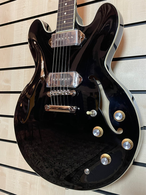 Sigma HBA-102P-BK Semi-Hollow Schwarz E-Gitarre