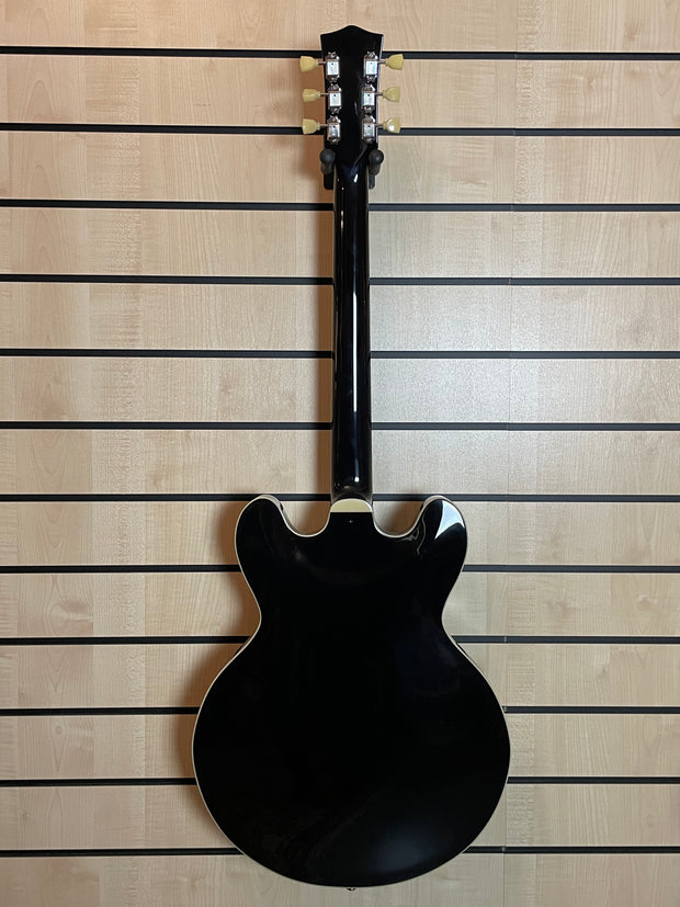 Sigma HBA-102P-BK Semi-Hollow Schwarz E-Gitarre