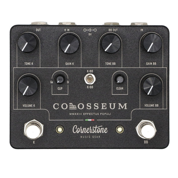 Cornerstone Colosseum LTD Schwarz Dual Overdrive Effektpedal