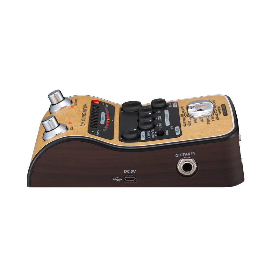 Zoom AC-2 Acoustic Creator DI-Box und Effektpedal für Akustikgitarren |  braun : Amazon.de: Musikinstrumente & DJ-Equipment