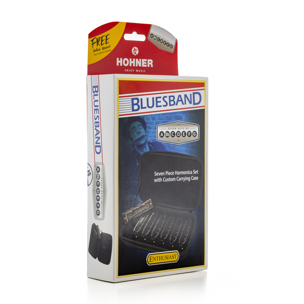 Hohner Blues Band C/D/E/F/G/A/Bb-Dur Mundharmonika 7er-Set
