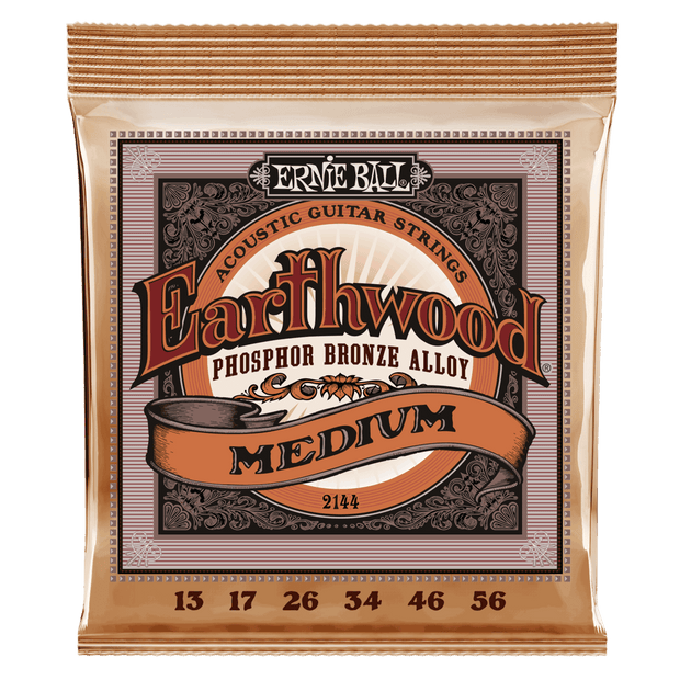 Ernie Ball 2144 Earthwood Phosphor Bronze Medium 13-56 Saitensatz