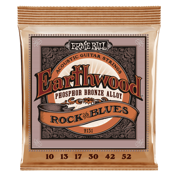 Ernie Ball 2151 Earthwood Phosphor Bronze Rock & Blues 10-52 Saitensatz