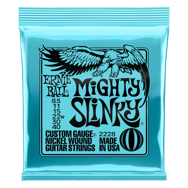 Ernie Ball 2228 Mighty Slinky 08,5-40 Nickel plated Steel Saitensatz