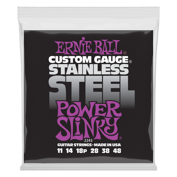 Ernie Ball 2245 Stainless Steel Power Slinky 11-48 Saitensatz