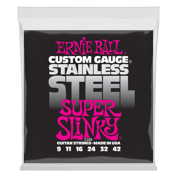 Ernie Ball 2248 Stainless Steel Super Slinky 09-42 Saitensatz