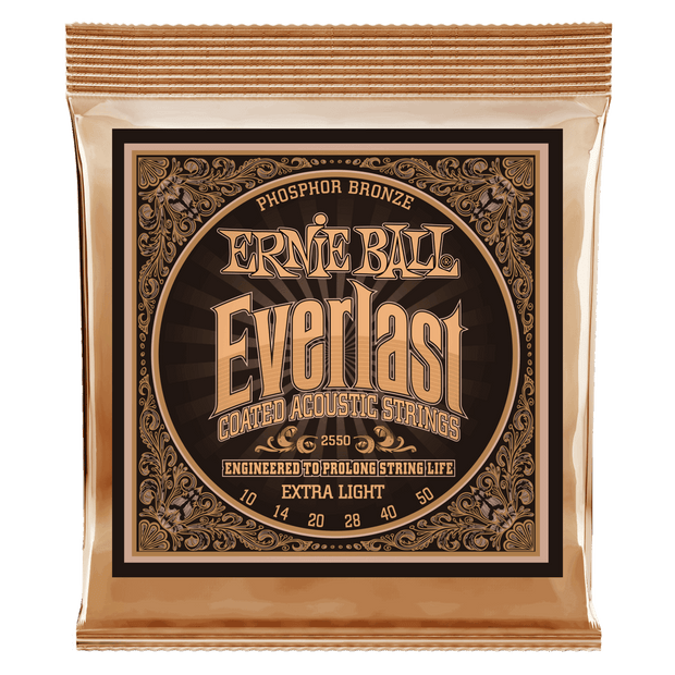 Ernie Ball 2550 Everlast Coated Phosphor Bronze Extra Light 10-50 Saitensatz