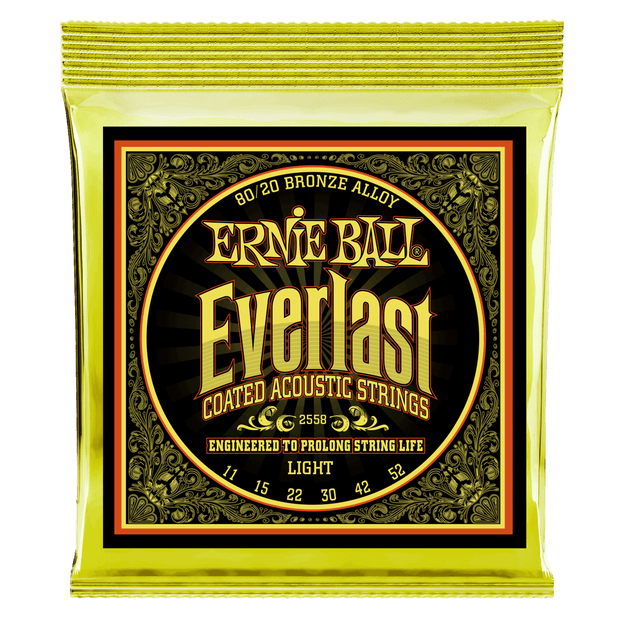 Ernie Ball 2558 Everlast Coated 80/20 Bronze Light 11-52 Saitensatz