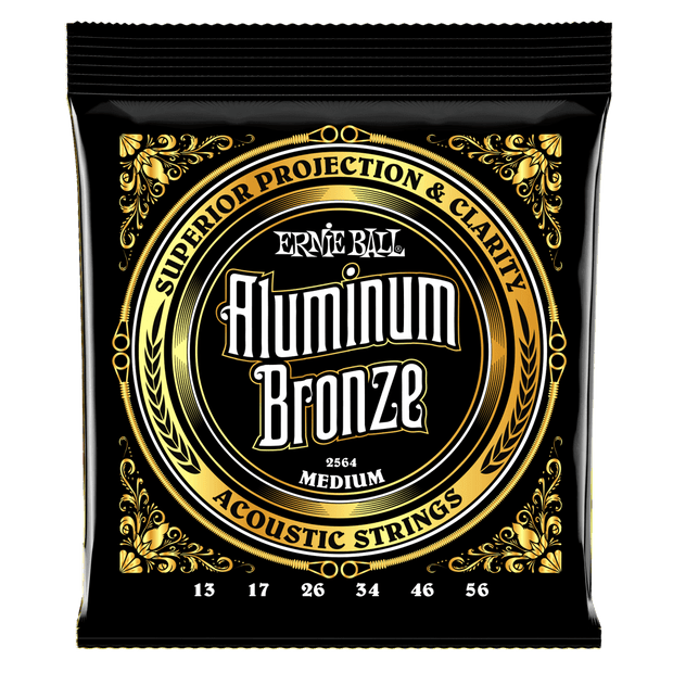 Ernie Ball 2564 Aluminum Bronze Medium 13-56 Saitensatz