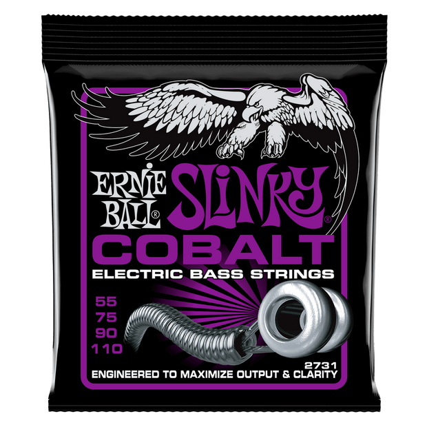 Ernie Ball 2731 Cobalt Power Slinky Bass 55-110 Cobalt Wound Saitensatz