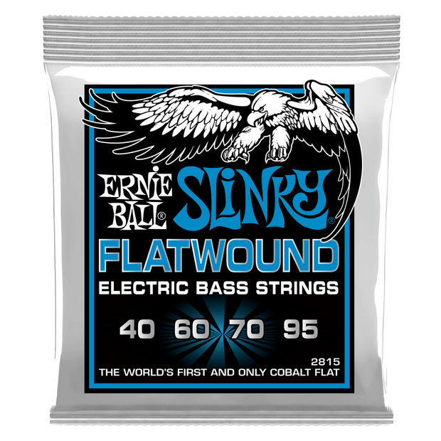 Ernie Ball 2815 Extra Slinky Flatwound Bass 40-95 Cobalt Flatwound Saitensatz