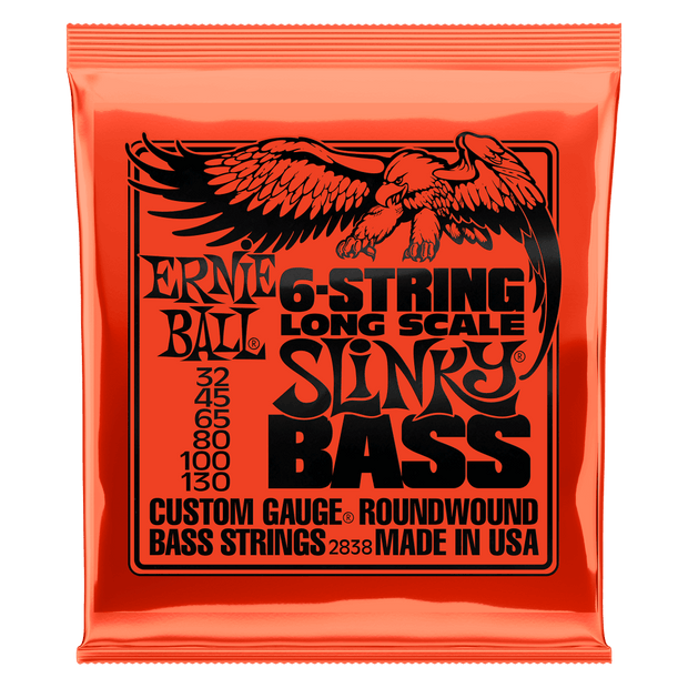 Ernie Ball 2838 6-String Skinny Bass 6 32-130 Nickel plated Steel Saitensatz