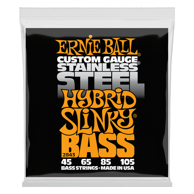 Ernie Ball 2843 Stainless Steel Hybrid Slinky Bass 45-105 Saitensatz